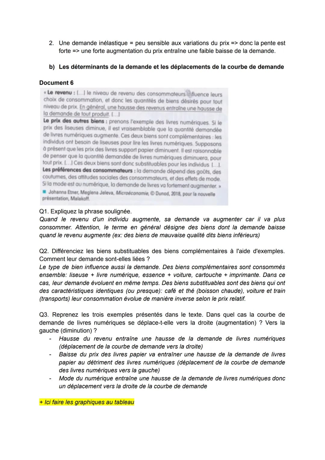 Comment fonctionne un marché concurrentiel ?
Pré-requis: définition de marché, représentation de l'équilibre, effets d'une taxe ou
subventio