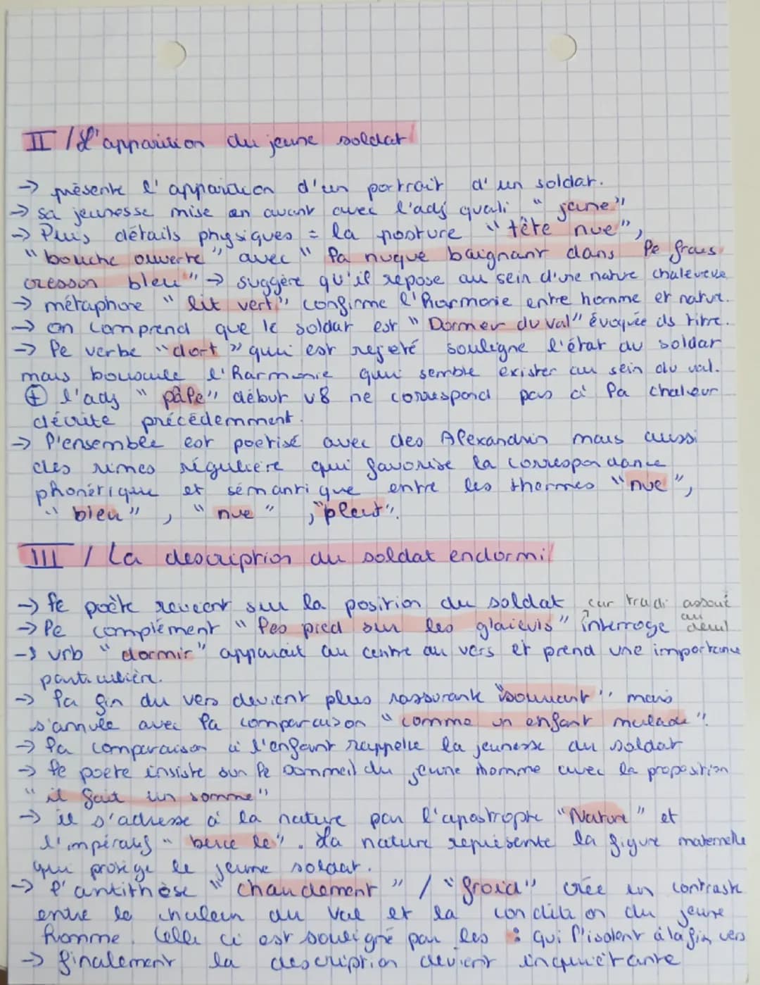 Le Dormeur du Val
du recueil
,
Arthur Rimbaud
Cahier de Donai
-> Cet extrait
"Le Dormeur du Val ", il
du for objet d'étude consacré
- If est