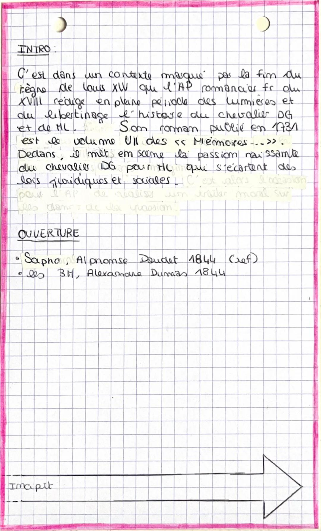 ◎ Manon Lexant

PERSONNAGES EN MARGE, PLAISIRS DU ROMANESQUE

porso lecteur

1) carte id

Romam publie em 1731 coit par l'Abbé
Prévost Croma
