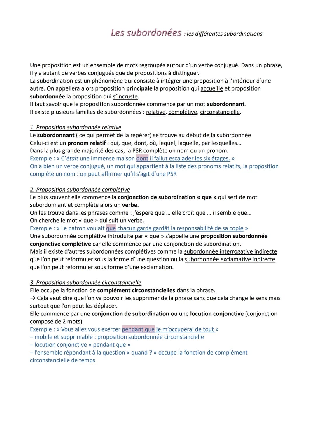 
<p>Une proposition est un ensemble de mots regroupés autour d'un verbe conjugué. Dans une phrase, il y a autant de verbes conjugués que de 