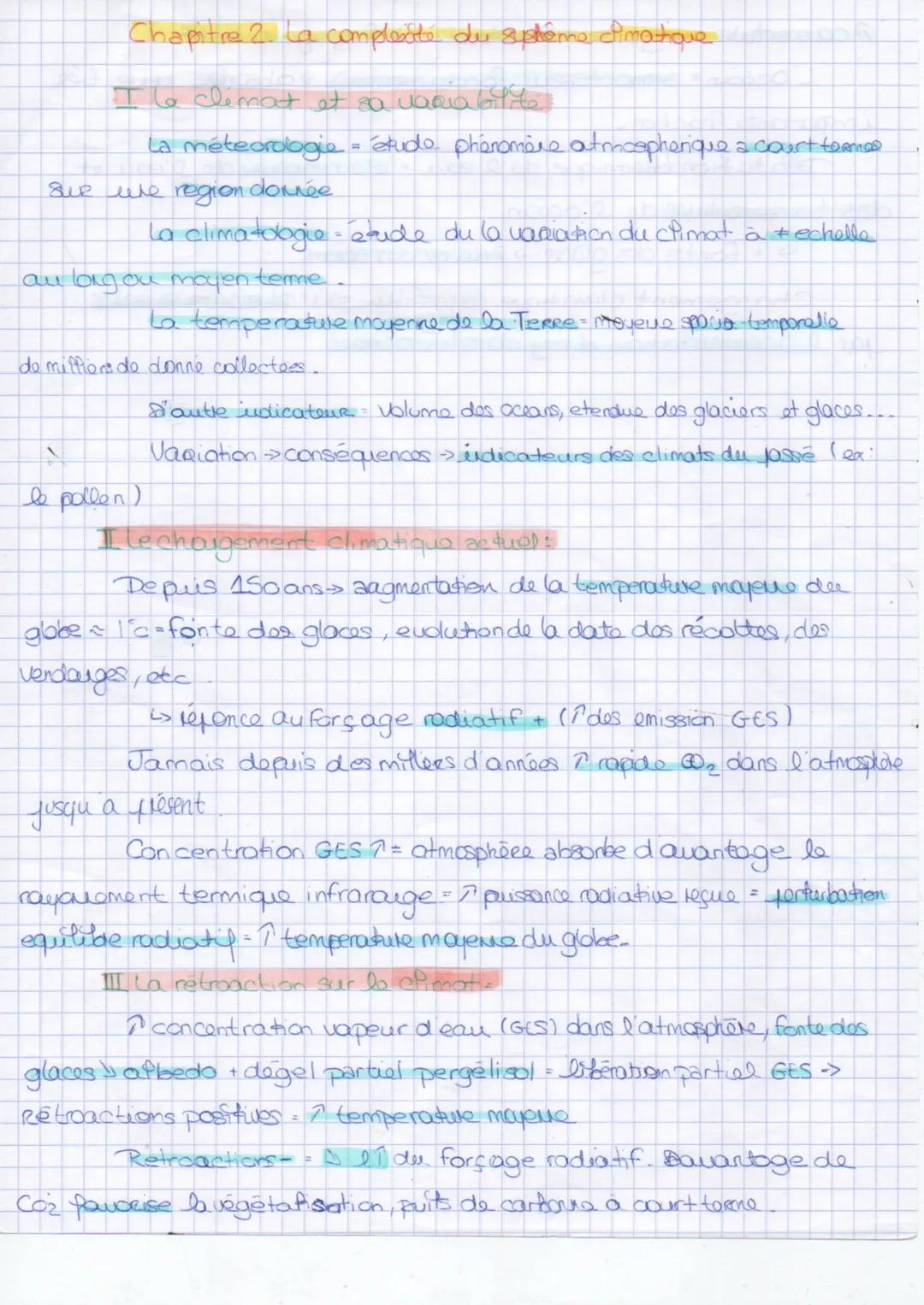 Chapitre 2. La complexate du sphéme dimatique

I le climat et sa vora be

La méteorologie = studo phénomère atmospherique a court termes
que