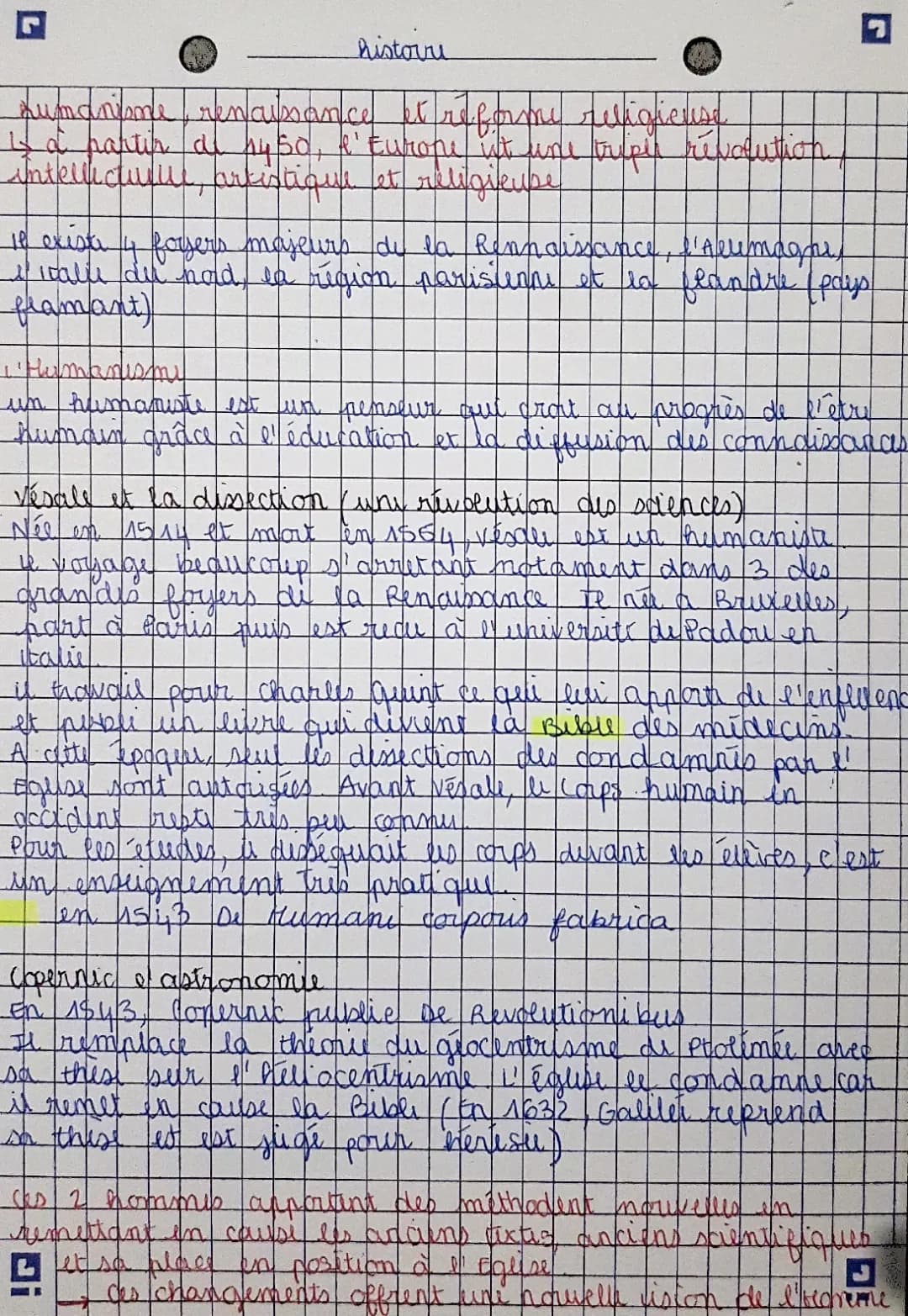 Résumé de l'humanisme et de la Renaissance: Exposé PDF et l'imprimerie de Gutenberg