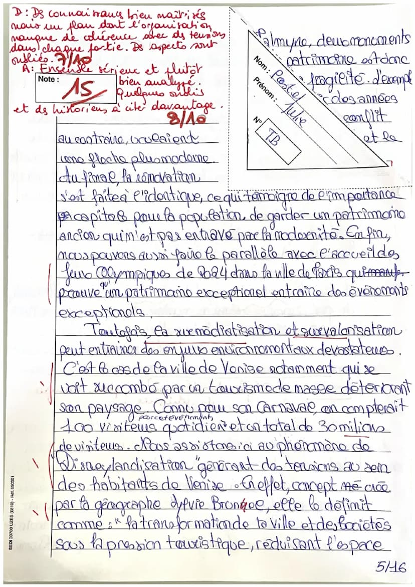 Note:
'
Partie 1: da protection du
patrimoine, entre valorisation
et tensions
3 Proceit en 1872 à
veexemple.etu
as construits par
identite-s