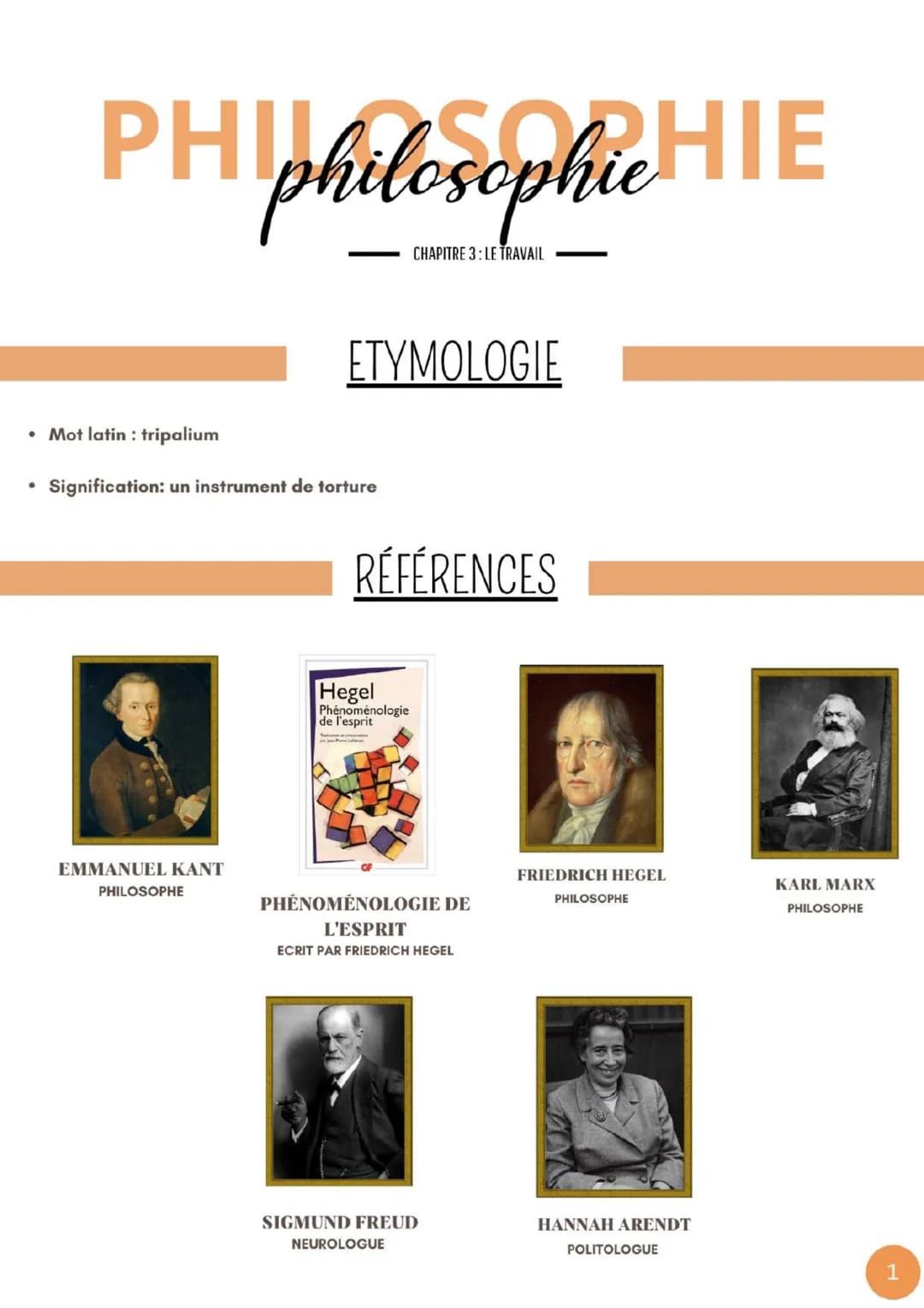 # PHILOSOPHIE
philosophie

---CHAPITRE 3: LE TRAVAIL---

## ÉTYMOLOGIE

- Mot latin : tripalum
- Signification: un instrument de torture

##