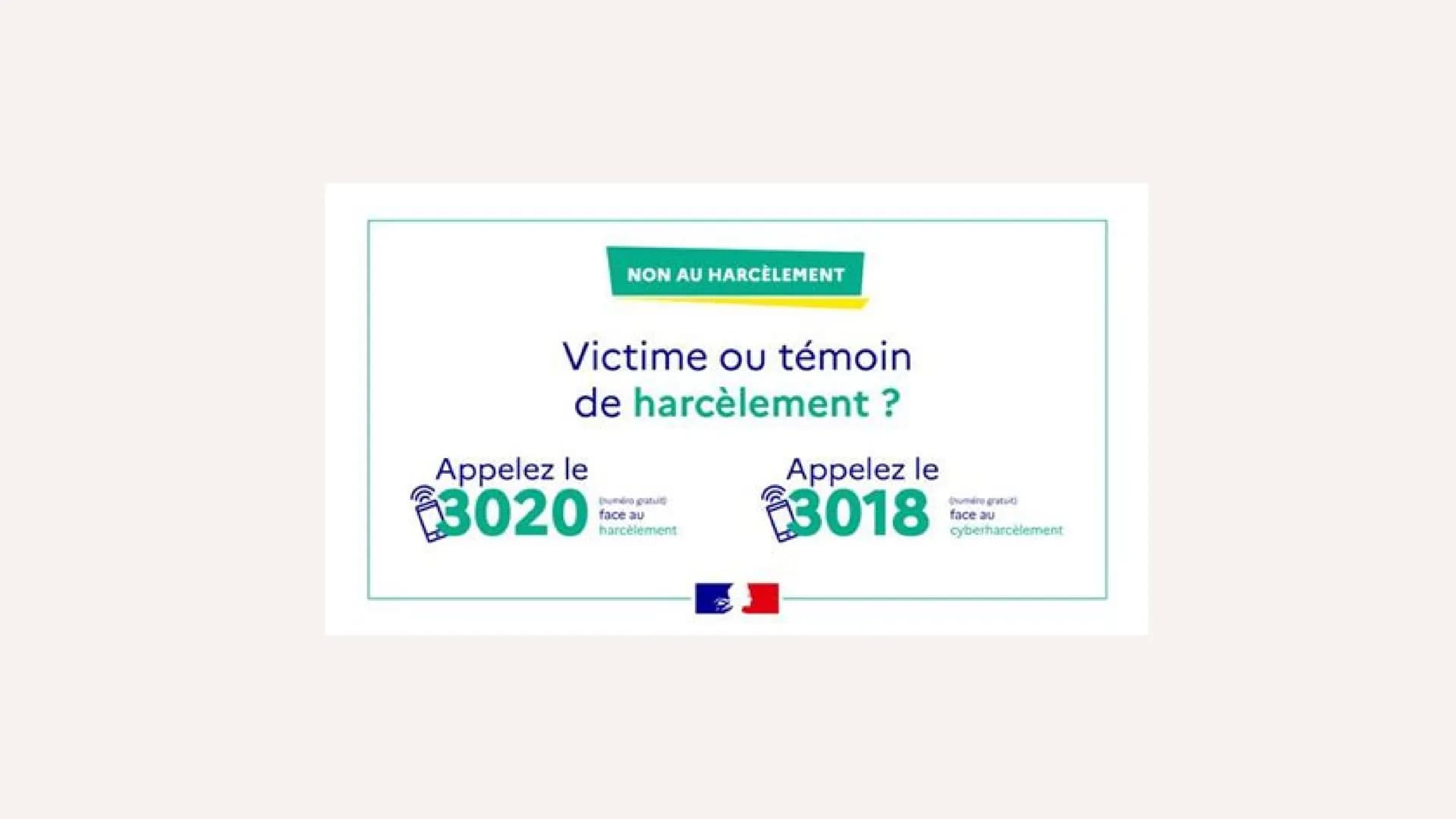 MJ²
Luttons contre le
harcèlement scolaire
"à plusieurs, on est plus forts contre le harcèlement scolaire"
» "
Qui ? Quoi ?
Quand ?
Le harcè