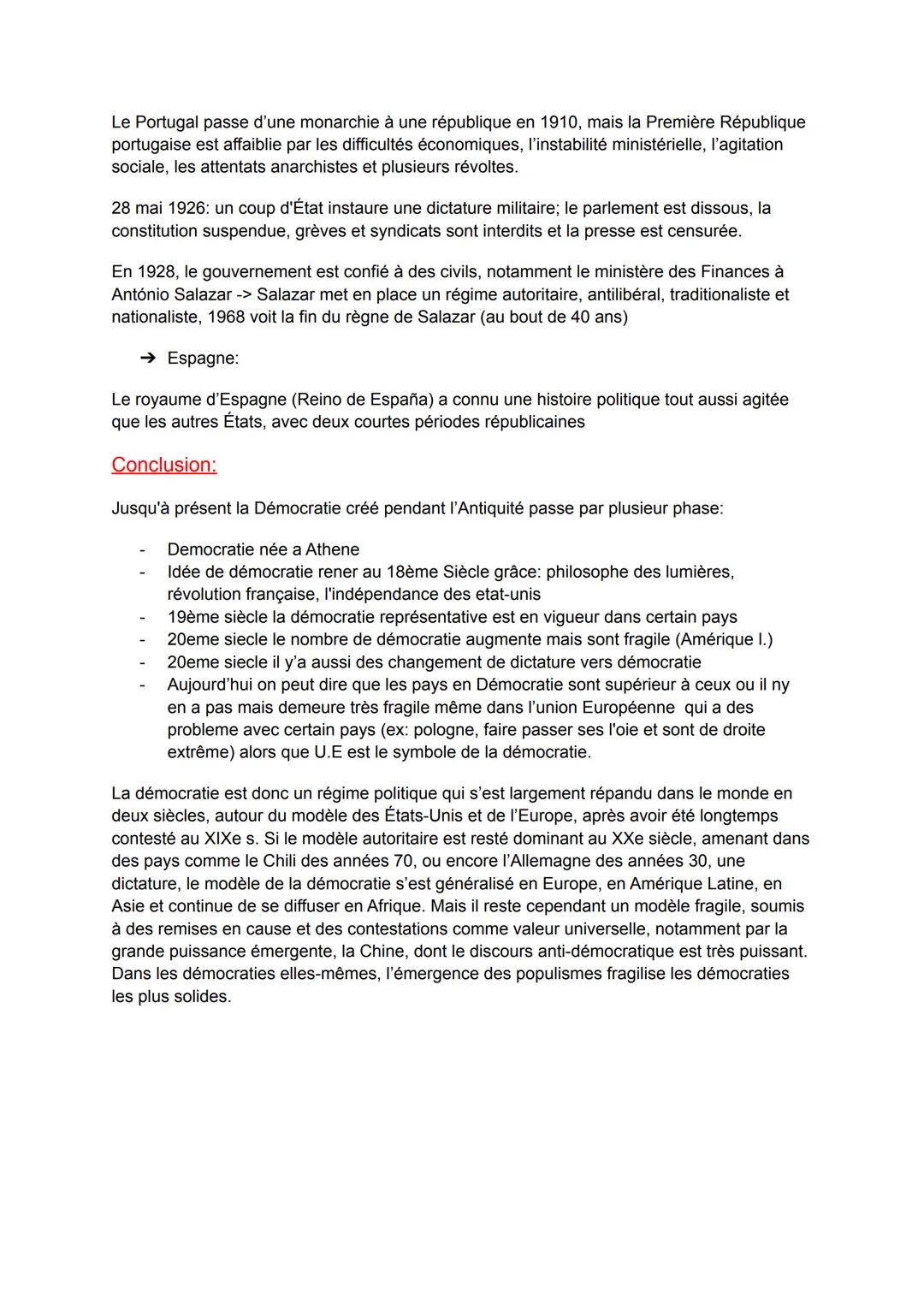 La Démocratie
demos = le peuple et kratos = le pouvoir en grec
• Naissance de la Démocratie:
La démocratie née a Athen durant Antiquité (apr