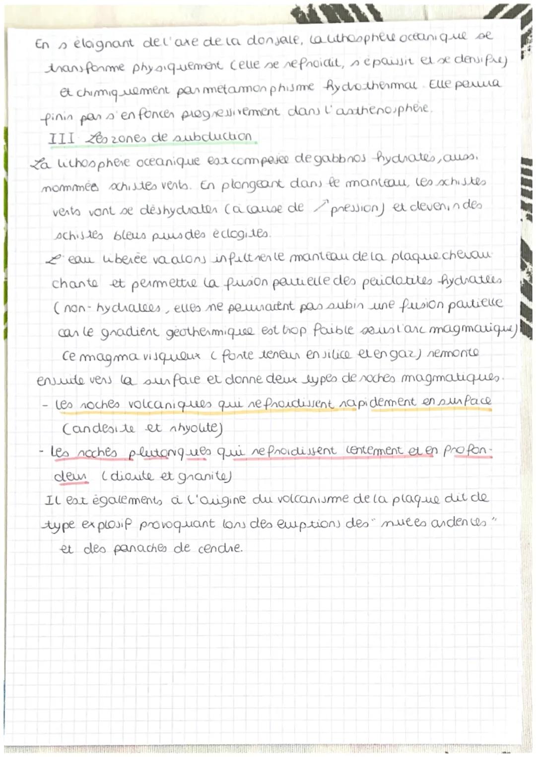 Theme 1: Dynami que
de la Tene
I Canaceusation de la mobilite horizontale
La mobilité horizontale des plaques lithospheriques a été mise ene