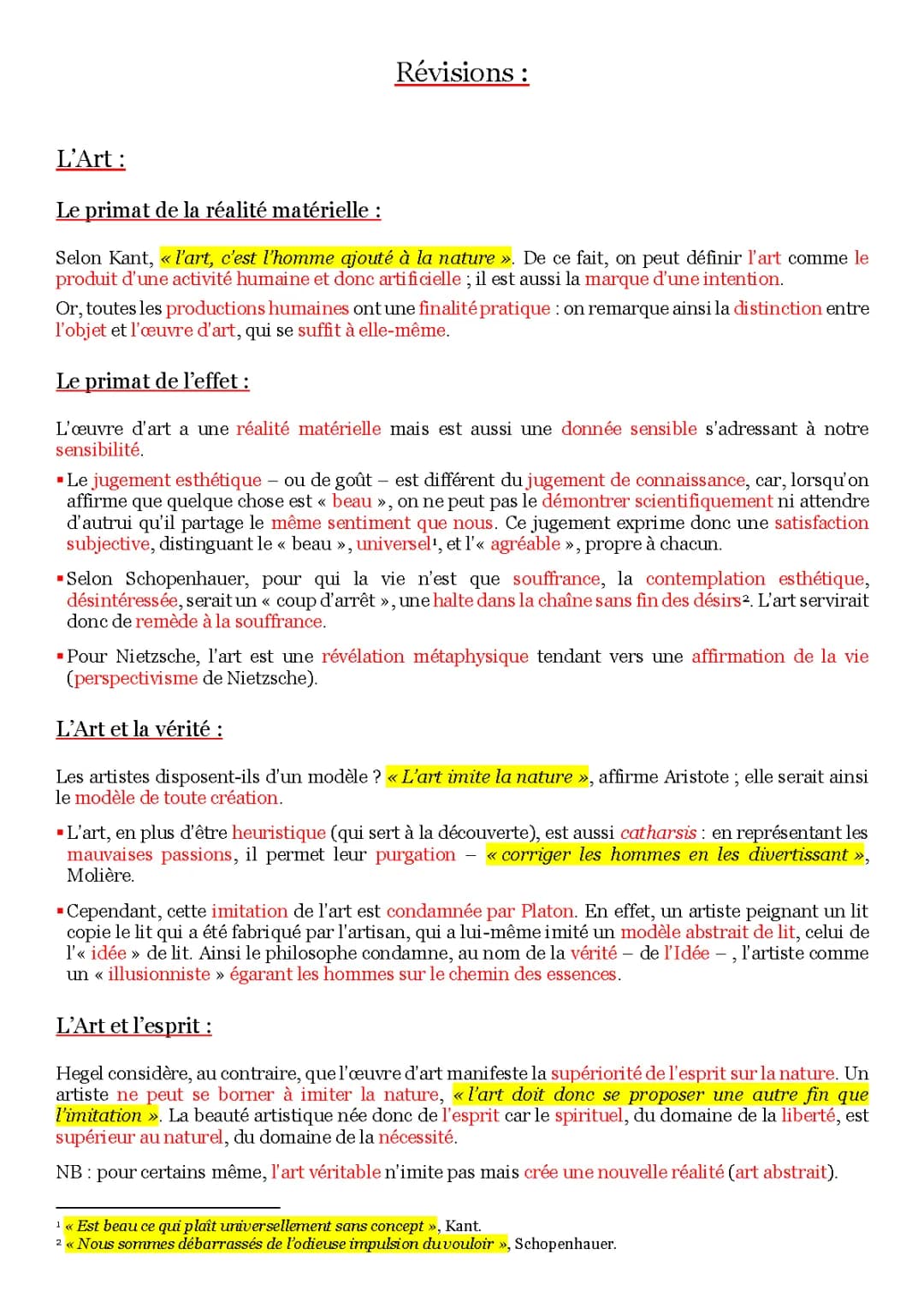 L'Art et la Religion en Philo - Dissertation, Définition et Expliqués