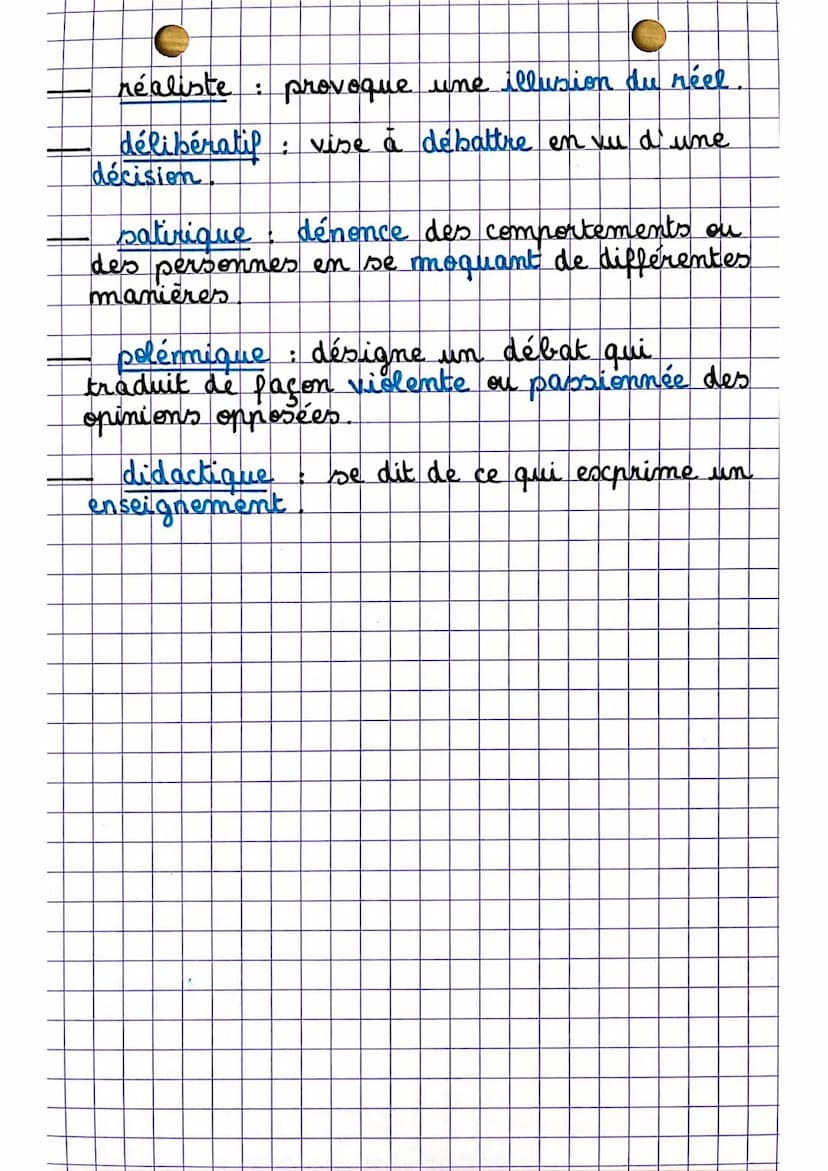 francais
les registres
tragique
le caractère de ce qui est
funeste un personnage tragique semble
soumis au destin, à la fatalité. Il est
emp