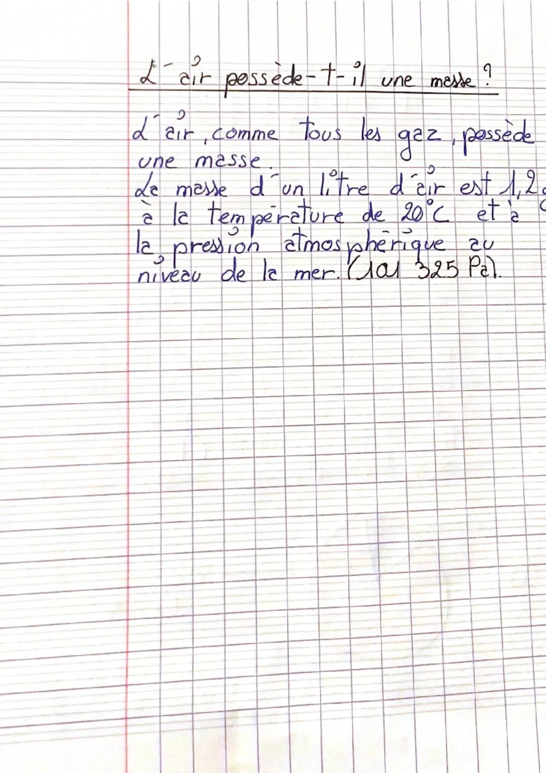 Physique

Chimie

Composition de l'air.

L'air est un mélange de plusieurs gaz
Ses dove constituants principaux sont
le diazote (78%) et le 