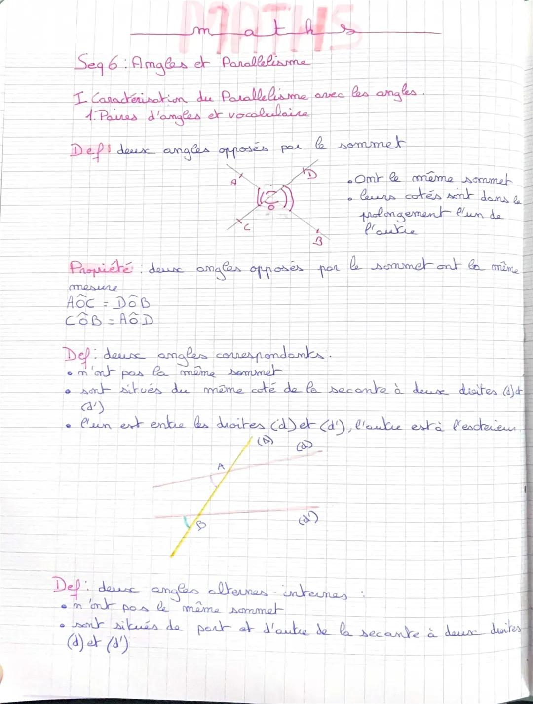 Comprendre les Angles : Parallélisme et Propriétés en Géométrie