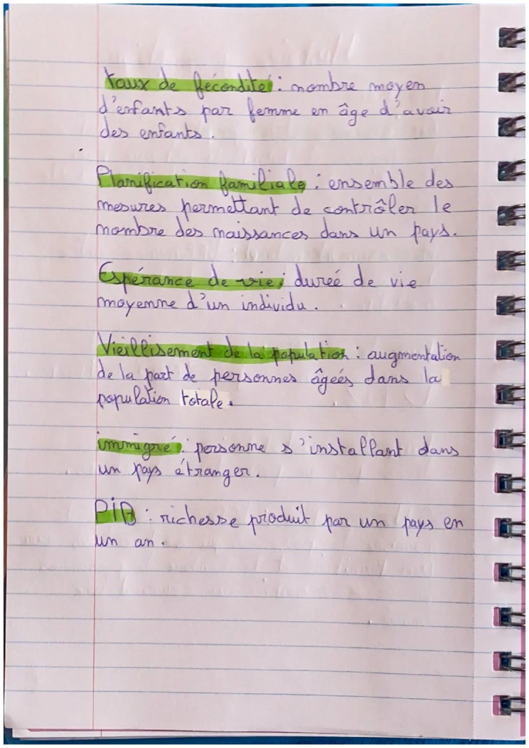 Definitions
# Histoire géographique
Croissance démographique évolution
du mombre d'habitants astenue par
l'addition de l'accroisement et du 