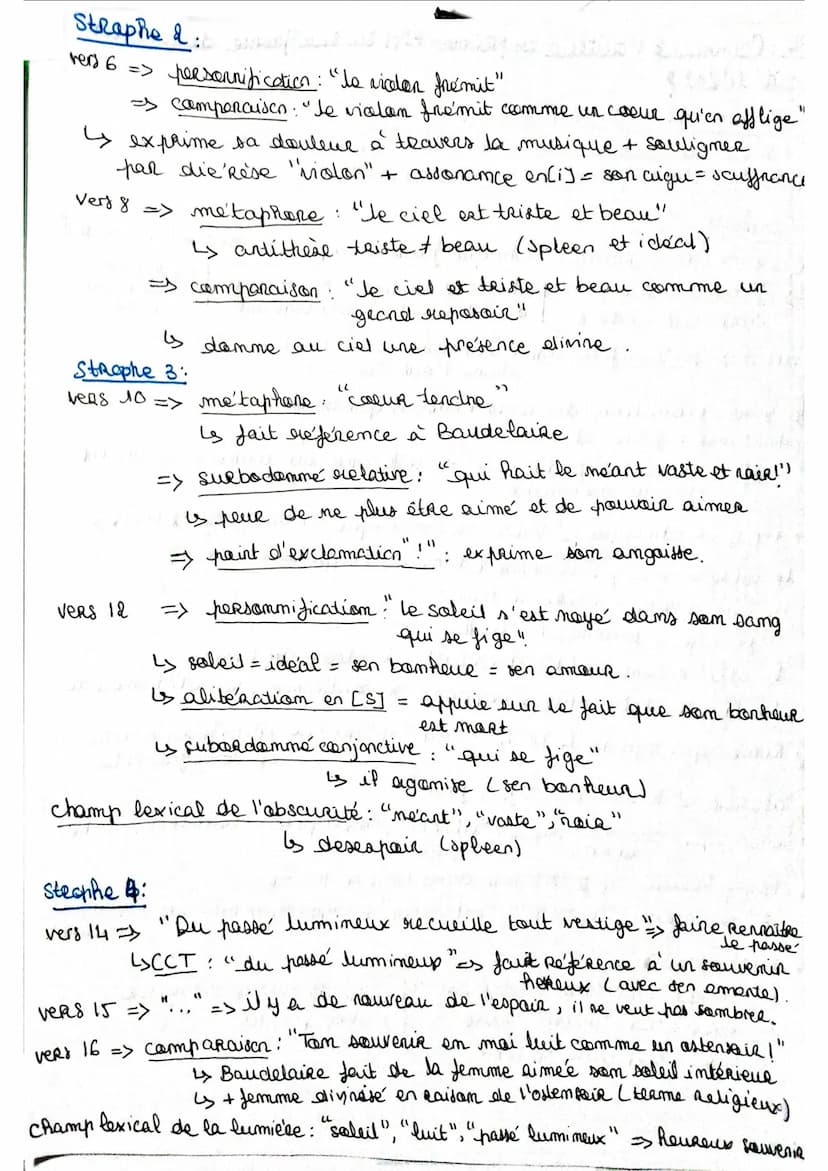 •Lemment l'auteur ex prime-t-il sa san france durant un
sein ideal?
Structure du texte : ( Pantaum)
V₁1a4 = sensation d'une atmosphère harmo