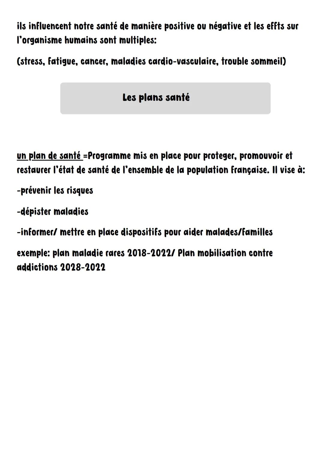 santé et prévention N°1
facteurs externes et internes sur la santé de
l'individu
www
santé: état de complet bien etre: -physique
-mental
-so