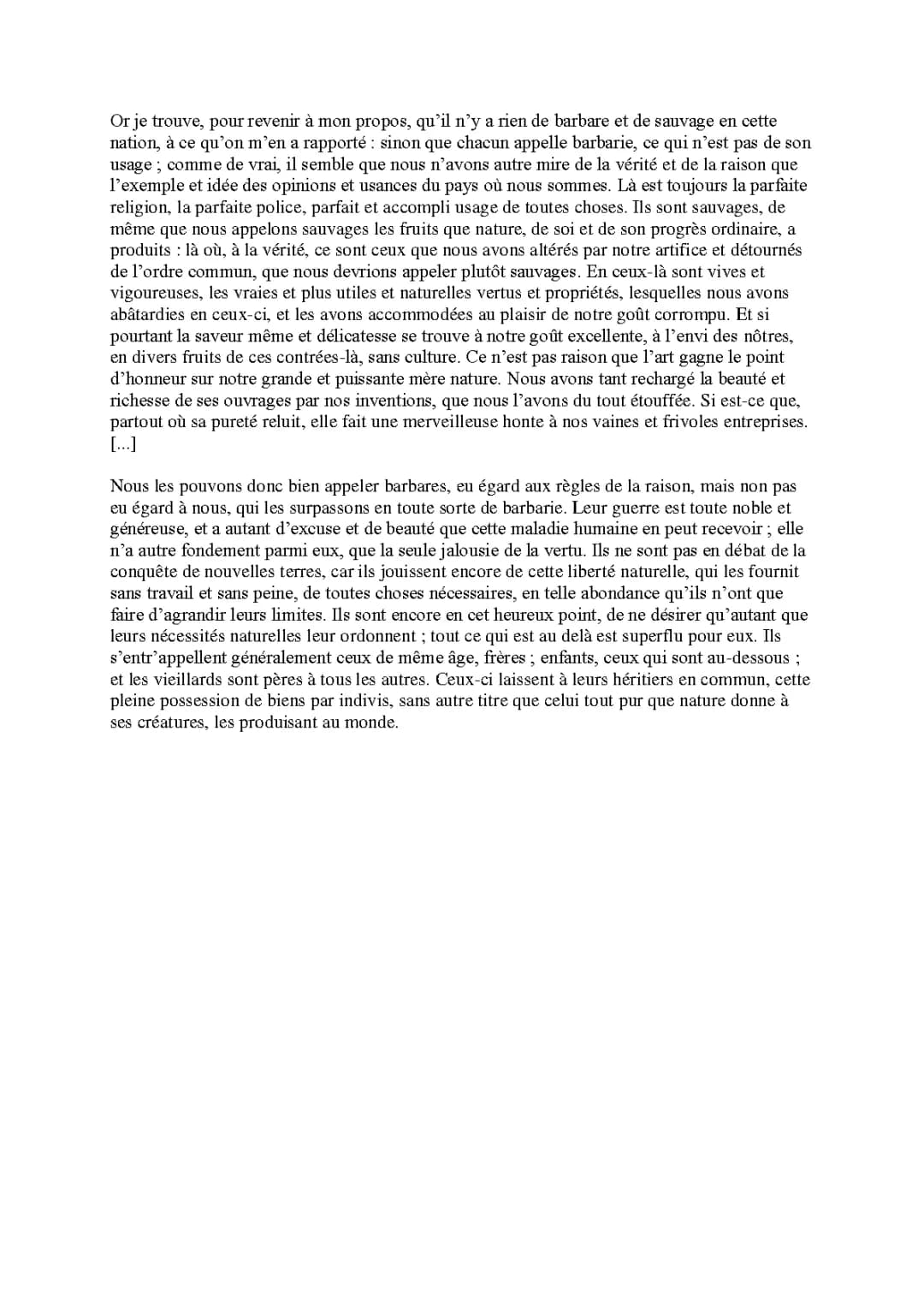 Des Cannibales de Montaigne: Analyse et Résumé pour le Bac