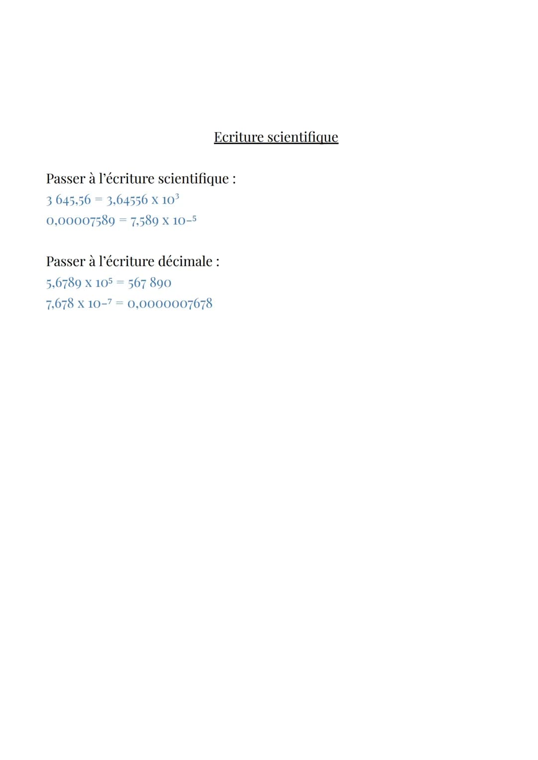 Ordre de calcul:
Parenthèses
--->>
Mathématiques
Le calcul numérique
multiplications/divisions additions/soustractions
2 signes identiques d