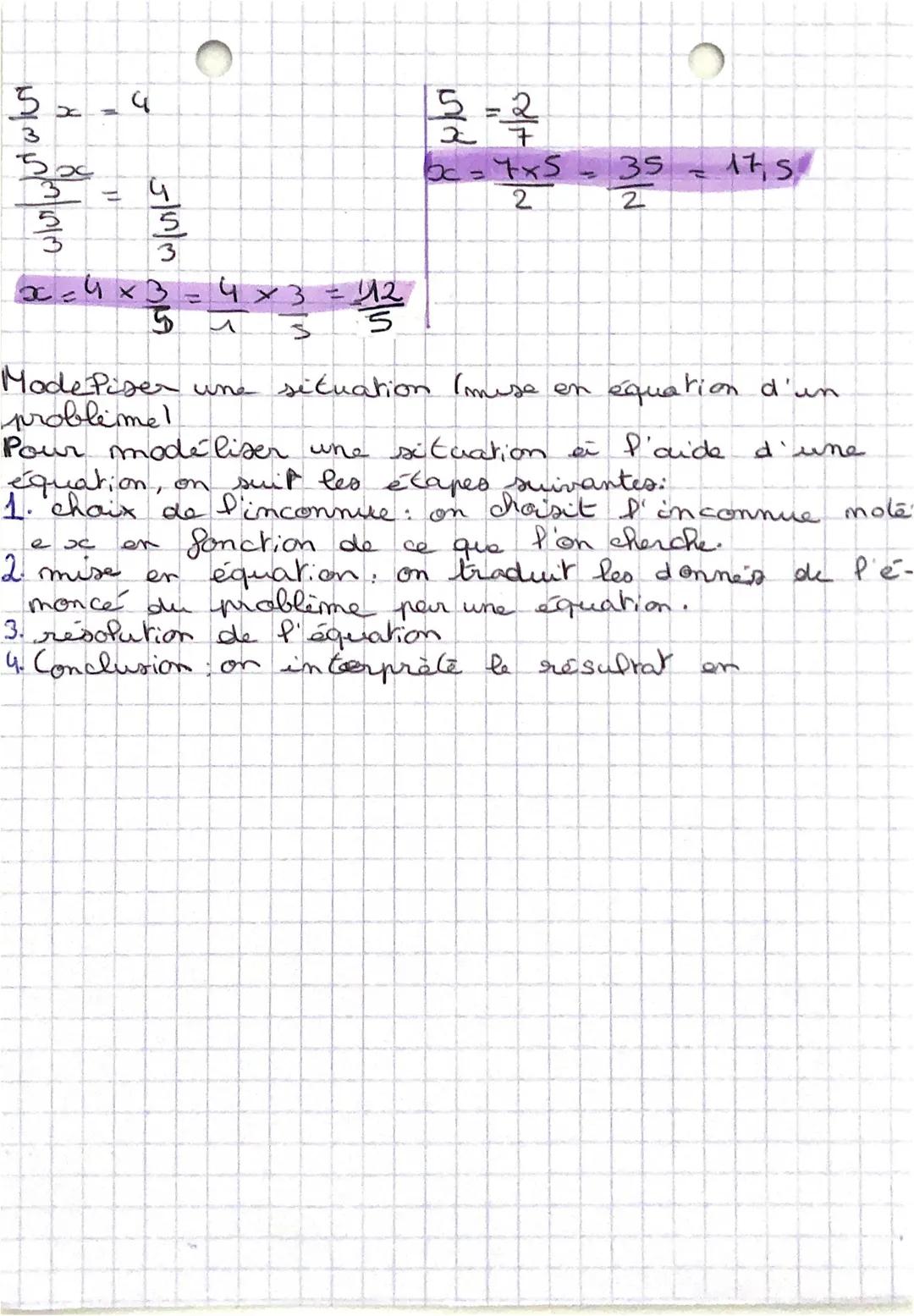 # Equations

Résoudre une équation, c'est chercher toute les vale.
urs d'un nombre inconnues qui verifient &\'éqeration.
proposé.

Résolutio