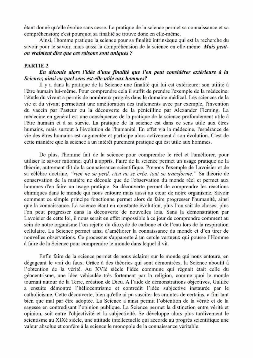 Pourquoi faire de la science ?
Il est souvent d'avis de dire que la Science est une activité fondamentalement
importante, qu'elle nous perme