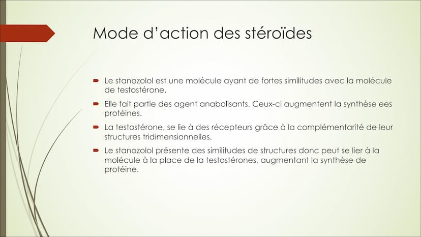 DOPAGE ET FONCTIONNEMENT
DE LA CELLULE MUSCULAIRE
Les conséquences du recours aux stéroïdes dans le cadre d'une pratique
sportive Sommaire:
