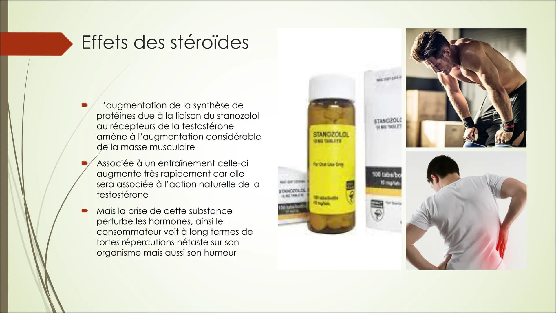 DOPAGE ET FONCTIONNEMENT
DE LA CELLULE MUSCULAIRE
Les conséquences du recours aux stéroïdes dans le cadre d'une pratique
sportive Sommaire:
