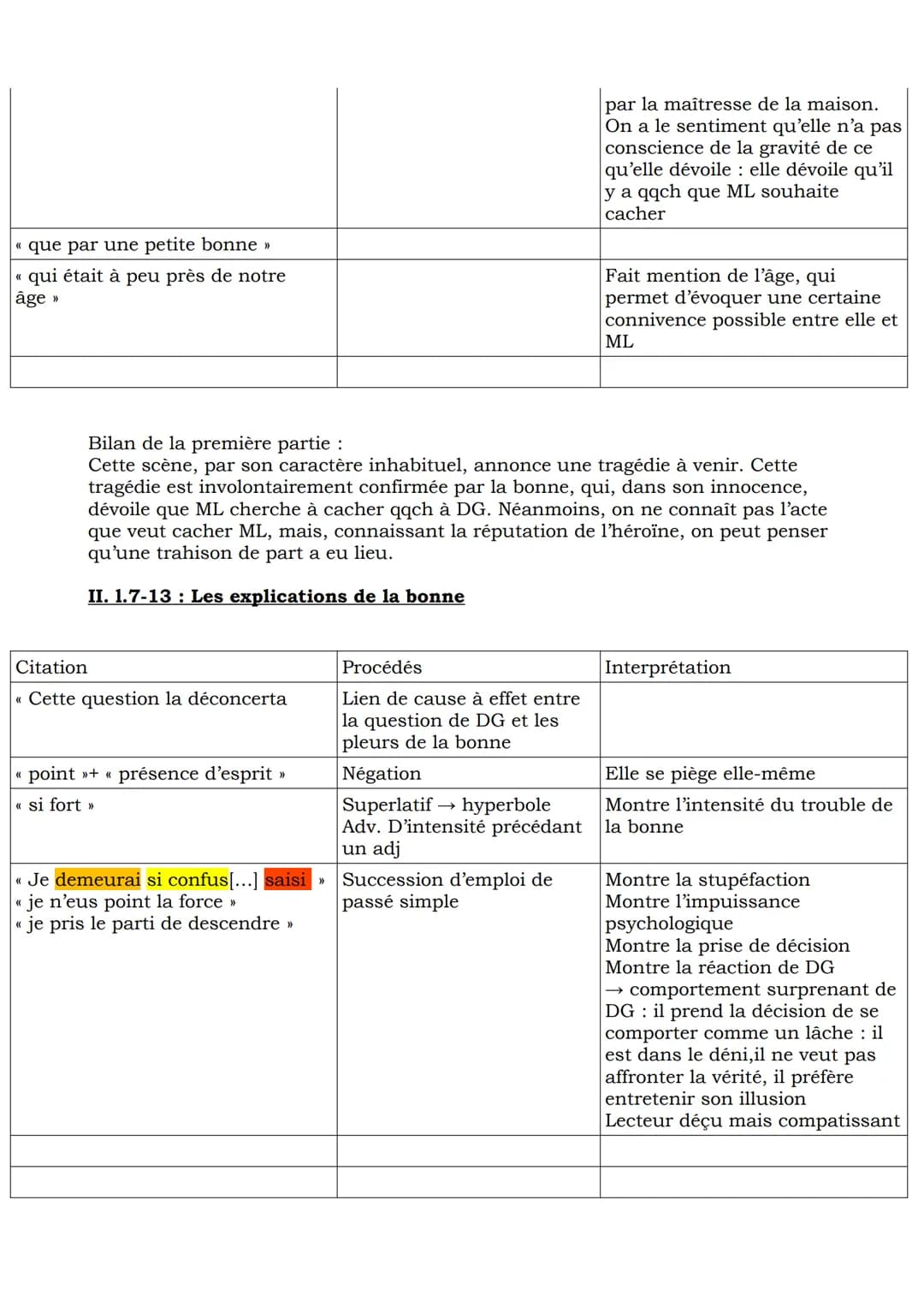 Texte 2, première partie : Une trahison
douloureuse
Plan :
I. 1.1-7: Une porte qui tarde à s'ouvrir
II. 1.7-13 : Les explications de la bonn
