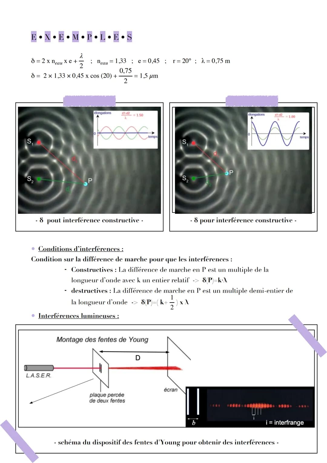 CHP
4
PHENOMENES
Atténuation et niveau sonore
• Révisions :
Définitions des différentes ondes:
-> onde = propagation d'une perturbation sans