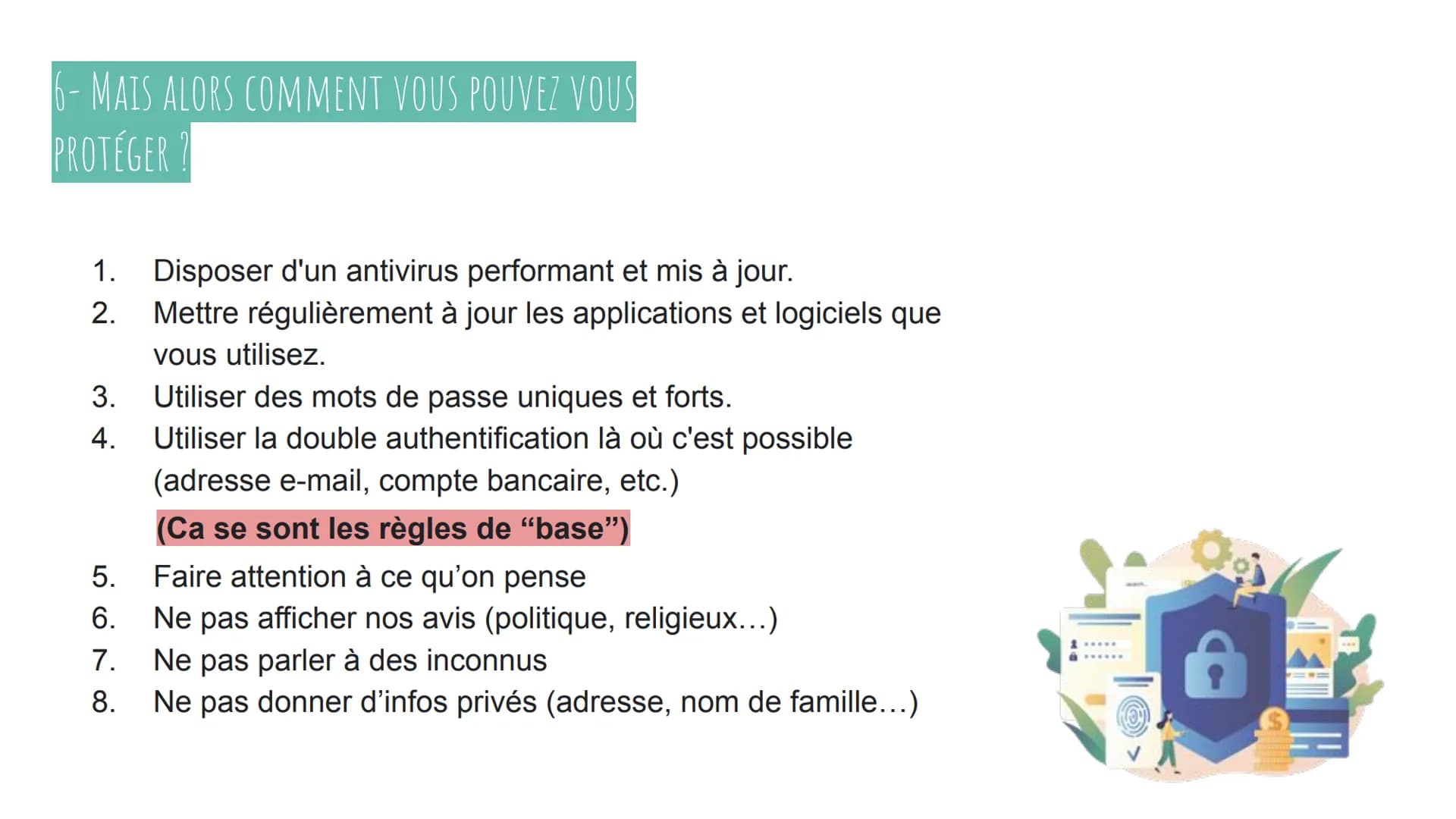 PARTIE 2:
PROTÉGER VOTRE IDENTITÉ NUMÉRIQUE ?
O
Lou GAUJAC -- AQUILA
Tessa FRANCHI SOMMAIRE :
1) A quoi sert notre association ?
2) Une e-ré