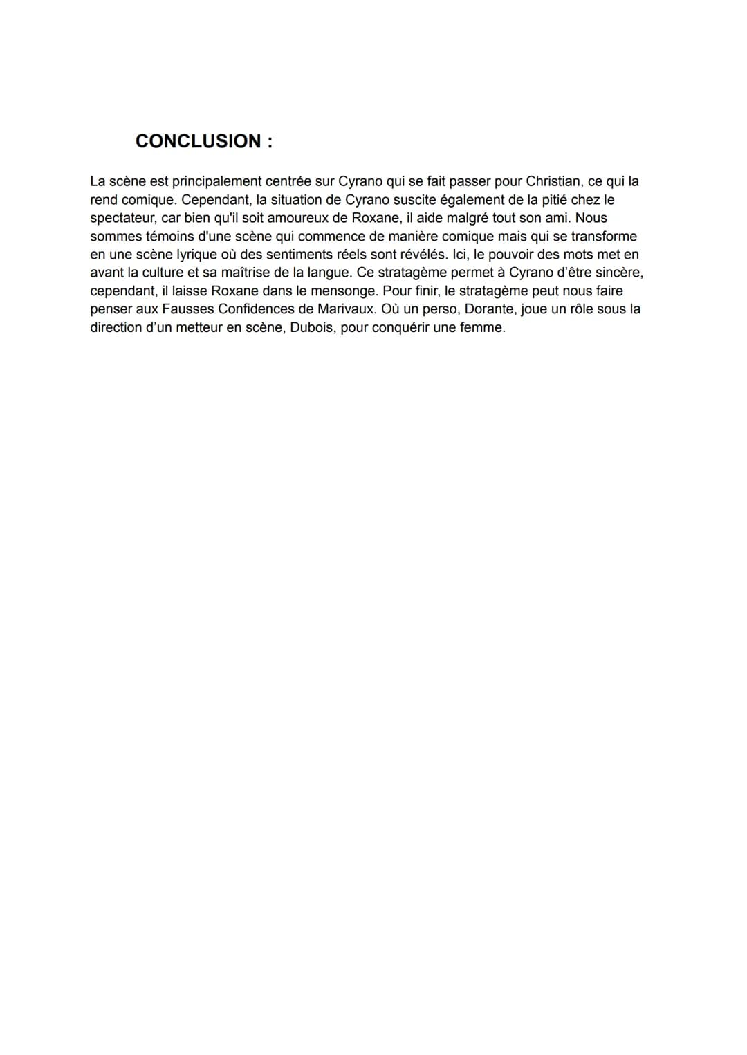 INTRODUCTION :
1 - Oeuvre
Cyrano de Bergerac, acte 3 scène 7
Edmond Rostand, 1868, dramaturge, essayiste et poète de la fin du 19e
Grandit à