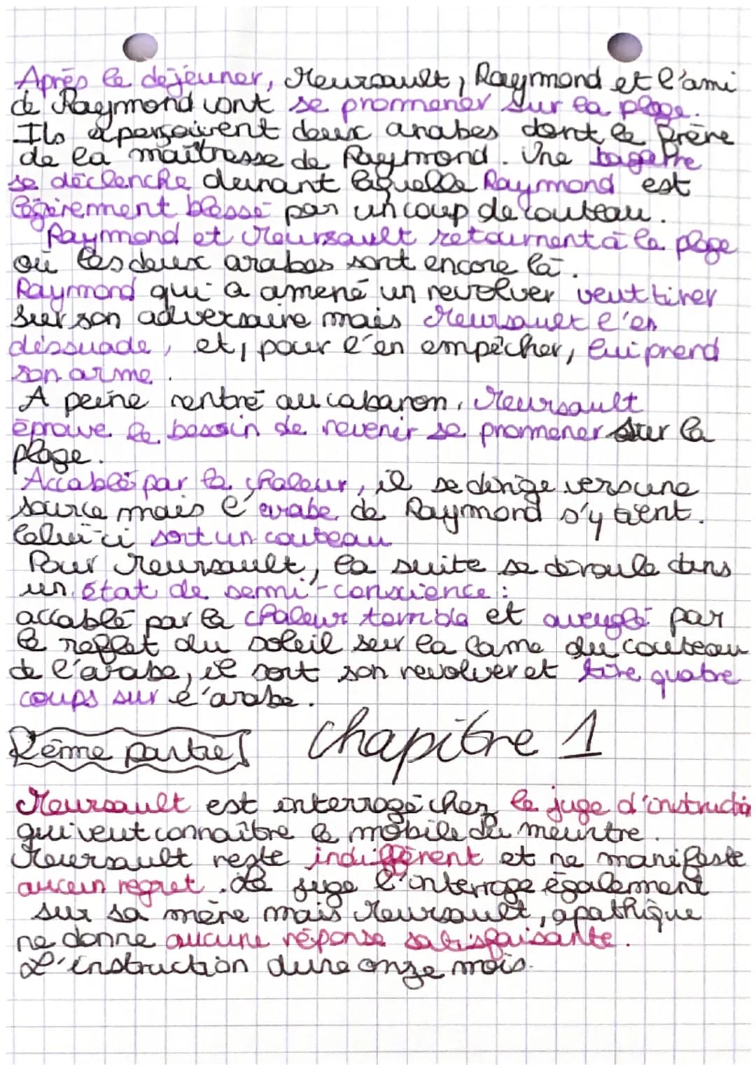 fiche de lecture
albert Camus
L'etranger
L'absurde est un sentiment qui nait de la
confrontation & l'homme et au non-sens
de la vie.
L'absur
