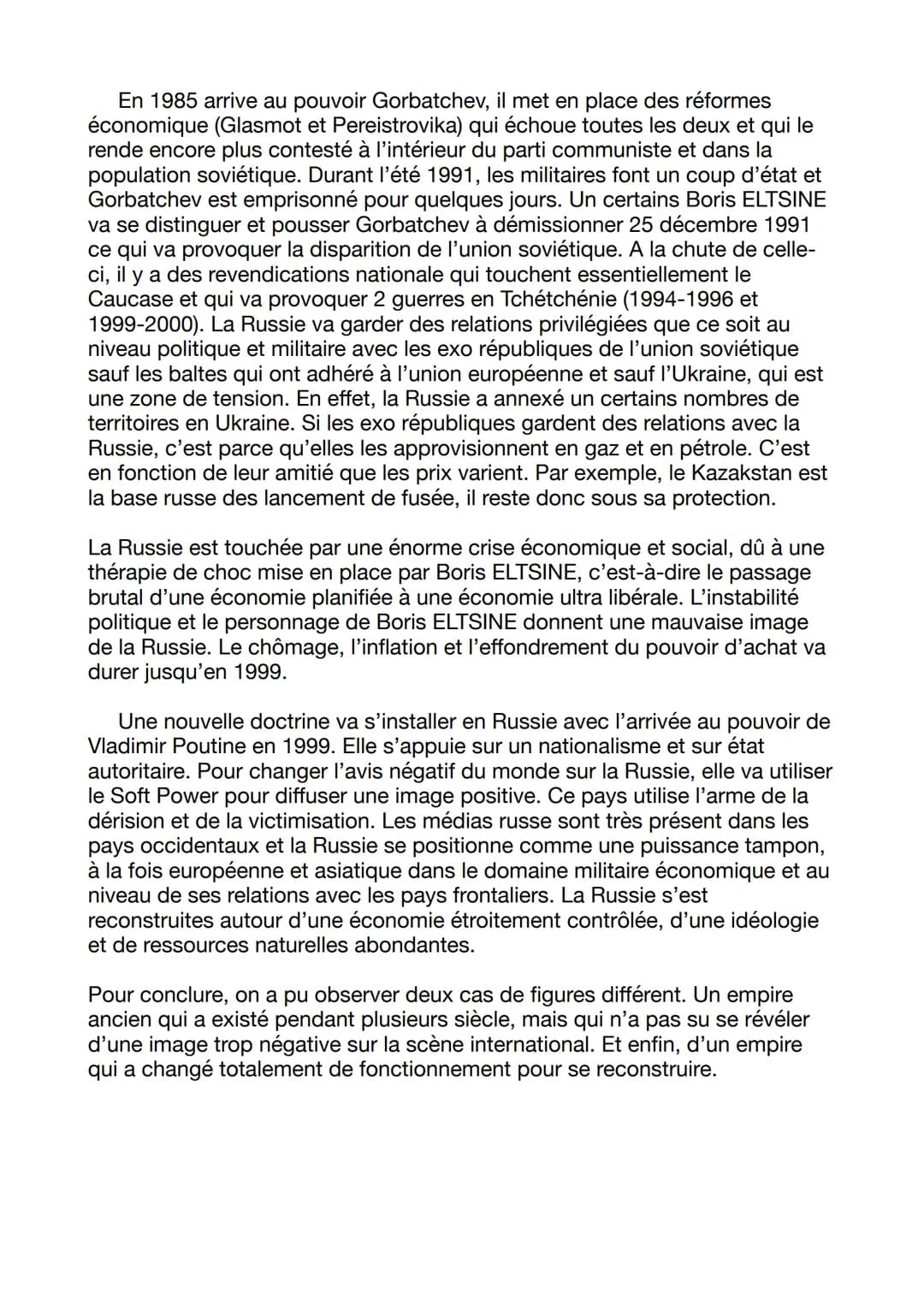 Histoire géopolitique
En s'appuyant sur les propos de Serge Sur, on définira la puissance
comme une capacité de faire, de faire faire, d'emp