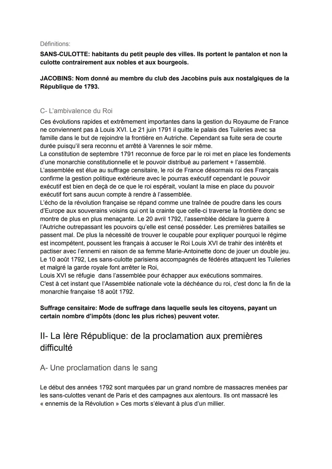 THÈME 1: I'Europe face aux
Révolutions
CHAPITRE 1: La Révolution Française et l'Empire: une
nouvelle conception de la nation
Problématique: 