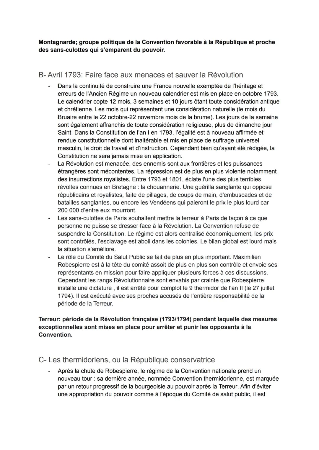THÈME 1: I'Europe face aux
Révolutions
CHAPITRE 1: La Révolution Française et l'Empire: une
nouvelle conception de la nation
Problématique: 