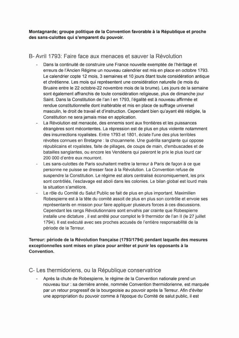 THÈME 1: I'Europe face aux
Révolutions
CHAPITRE 1: La Révolution Française et l'Empire: une
nouvelle conception de la nation
Problématique: 