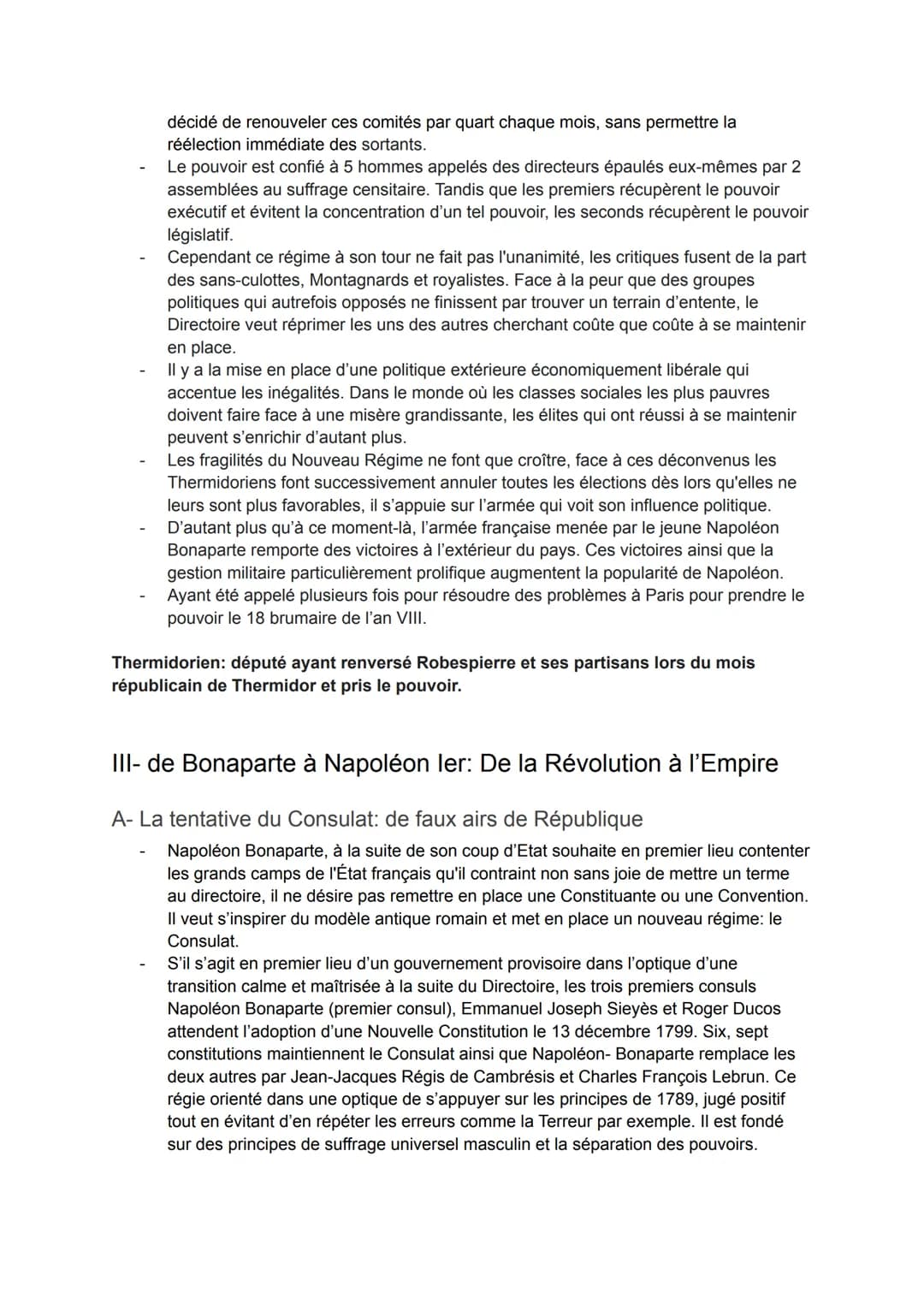 THÈME 1: I'Europe face aux
Révolutions
CHAPITRE 1: La Révolution Française et l'Empire: une
nouvelle conception de la nation
Problématique: 