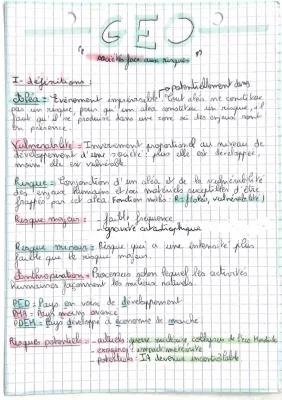 Know géographie - le sociétés face aux risques  thumbnail