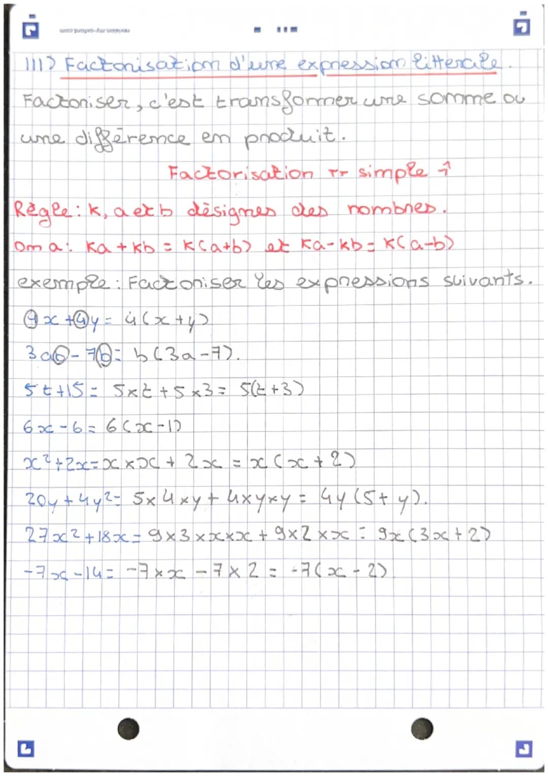 шоор оро-kuru
Im
Calcul Litterar
11) Developpement d'une expression littérale
Développer, c'est transformer
un produit en
somme ou en différ