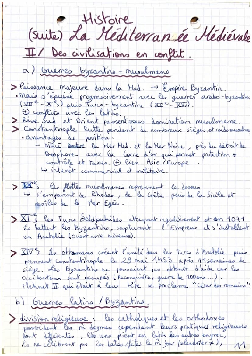 Histoire
(H2)La Méditerranée Médiévale
I/ Les 3 civilisations - état des lieux.
Intro: La Siule aux XI-XII s
: un modèle de
syncretisme cult