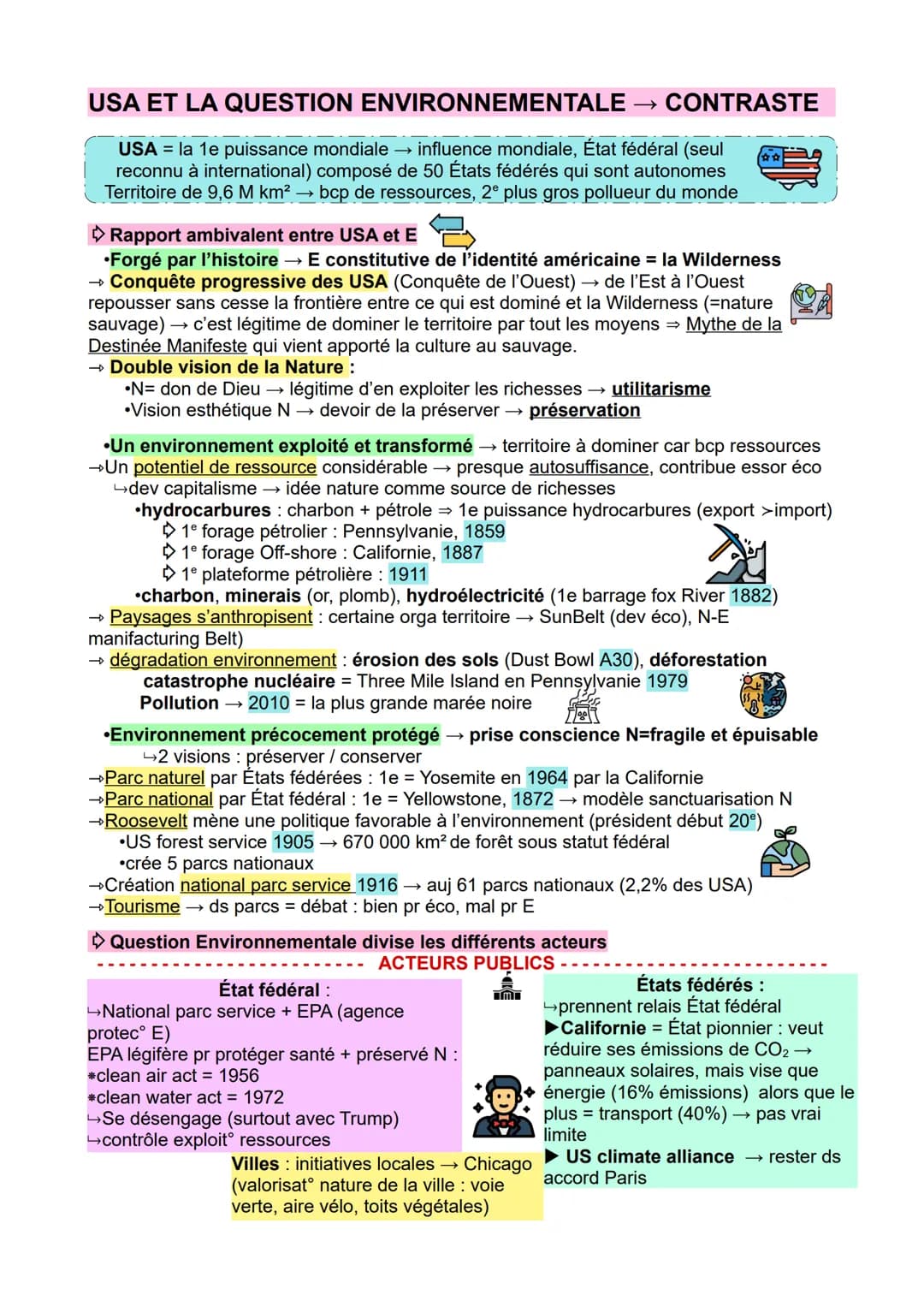 THÈME 5
L'ENVIRONNEMENT
entre exploitation et protection : enjeu planétaire
CHAP INTRO:
Environnement
La notion d'E a une histoire :
→ 19° s