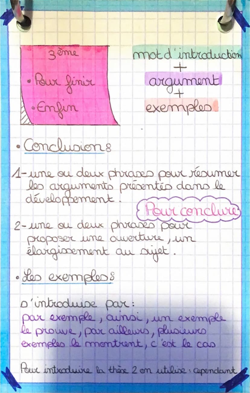 FRANÇAIS
Introduction:
1- une ou deux phrases pour intro-
duire le thème.
2-une ou deux phrases pour annoncer
le sujet
de
reflexion.
3- une 