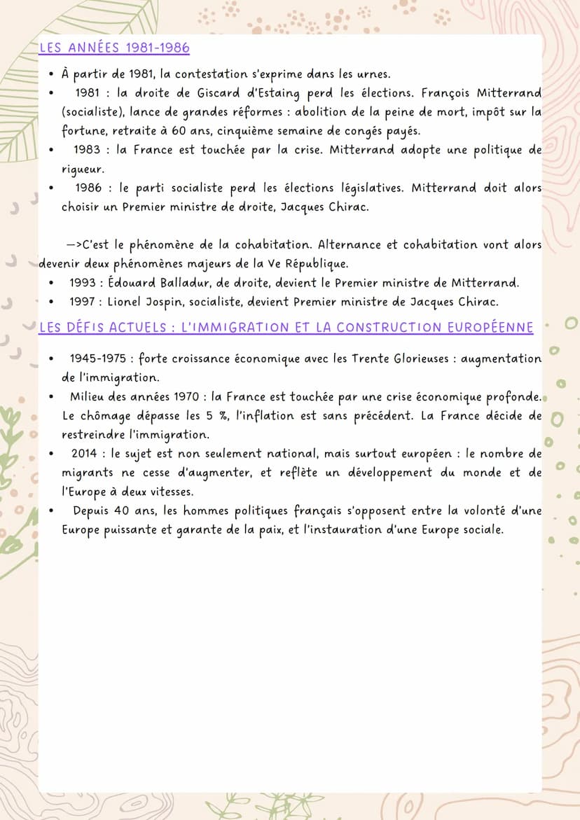 La Ve République At l'épreuve
de la durée (1958-2012)
LES GRANDES CARACTÉRISTIQUES DE LA VE RÉPUBLIQUE
Apres le général de Gaulle, qui a dém
