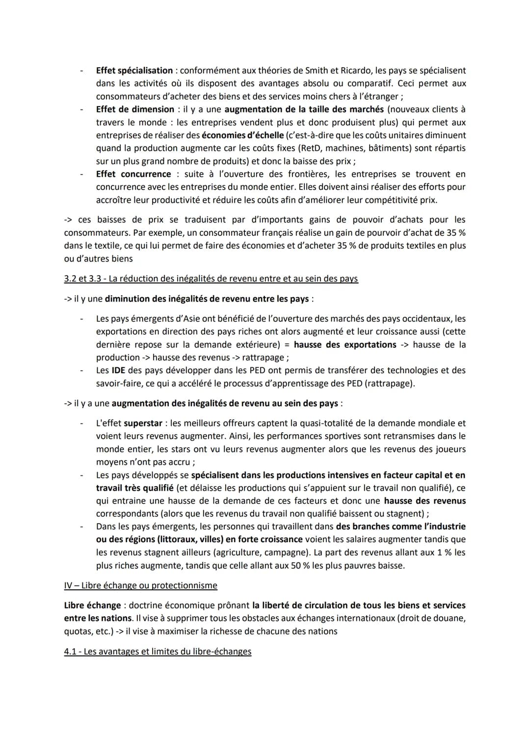 Chapitre 2 : Quels sont les fondements du commerce international et de l'internationalisation de la
production ?
Le CI s'est fortement dével