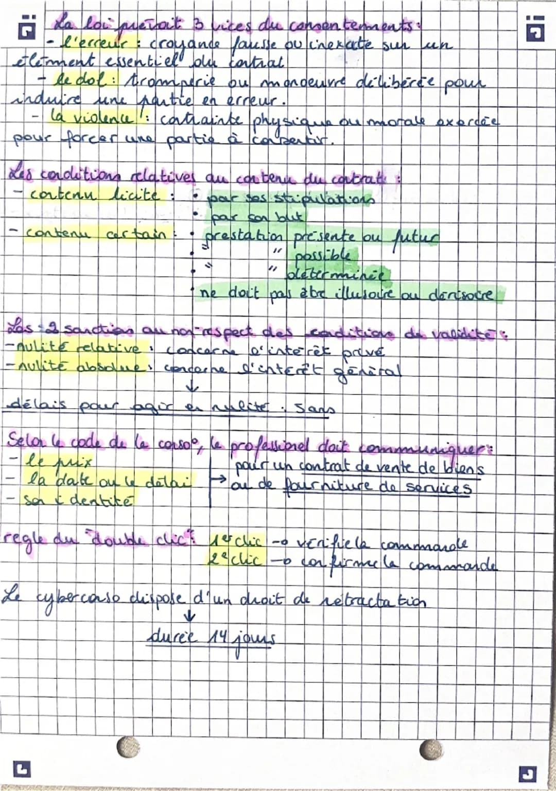 --- OCR Start ---
DROIT
La formation du contrat
chap 1
cortrat accord de volonte entre deux plusieurs personnes
destinés a créer, modifier, 