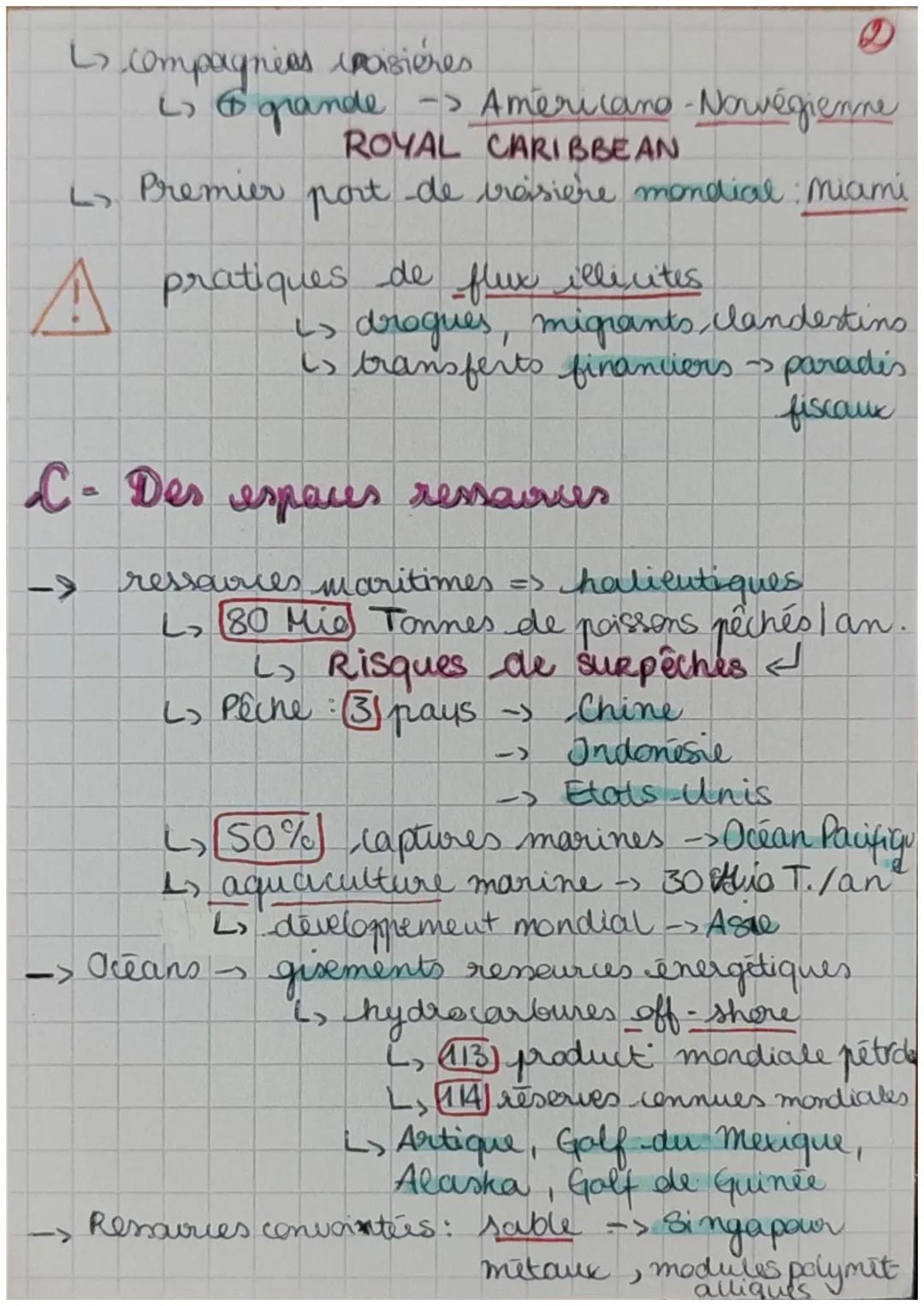 Gegraphies Chapitre 1
Mas et xiano au secur dhe la
mondialisation
I- Mers et oceans: Vecteurs essentiels de la
mondialisation:
Definition:
M