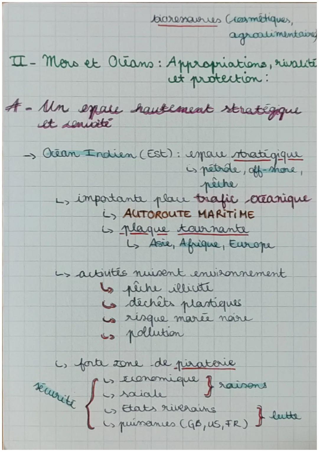 Gegraphies Chapitre 1
Mas et xiano au secur dhe la
mondialisation
I- Mers et oceans: Vecteurs essentiels de la
mondialisation:
Definition:
M