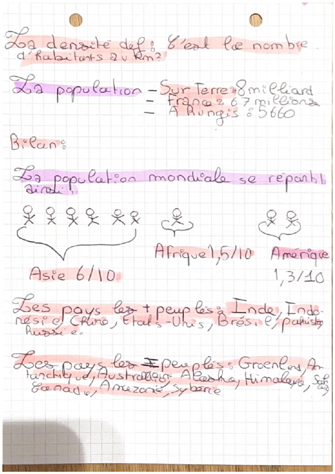 B GEOGRAPHIE
population

Résumé Bilan nib:
En Aşie la maitrise de l'agricultore et
de la riziculture. En Europe les achutes
industrielles on