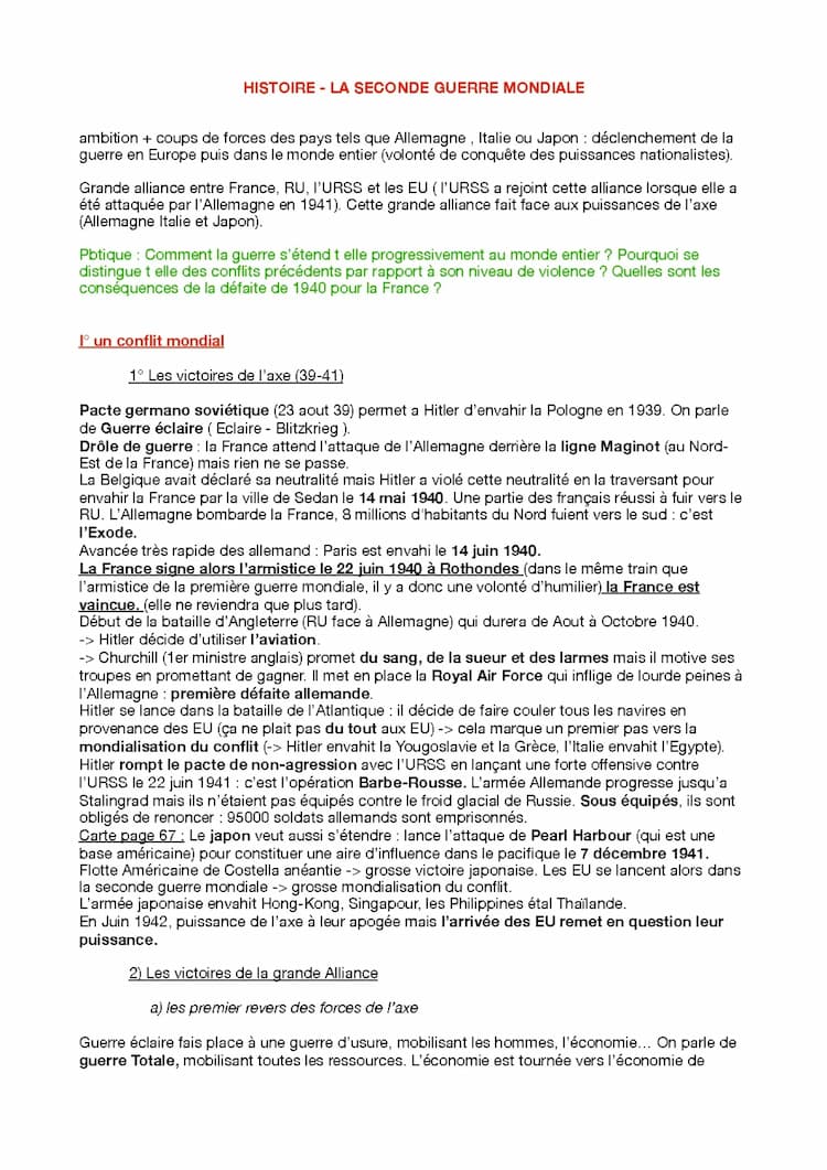 Know terminale HISTOIRE - la seconde guerre mondiale thumbnail