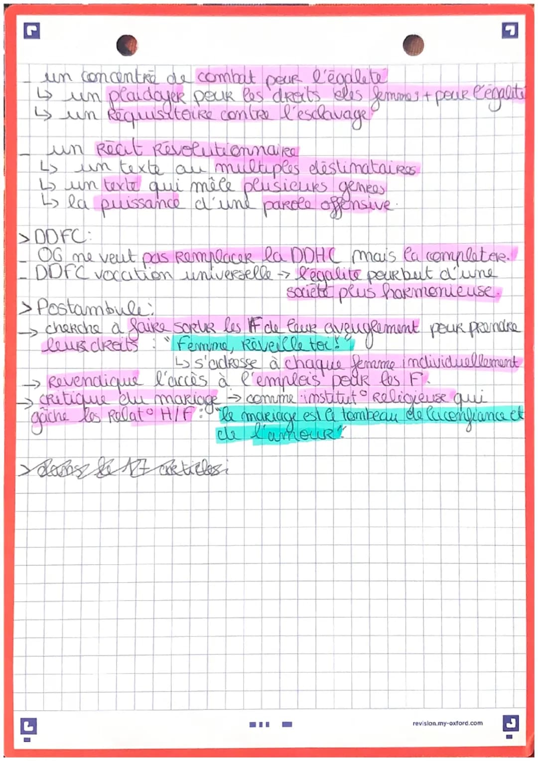 Français
LA LITERATURE D'IDÉE
THEME: ÉCRIRE ET COMBATTRE POUR L'ÉGALITÉ
BUT : faire changer les choses, avere un impact / Auteurs
cherchent 