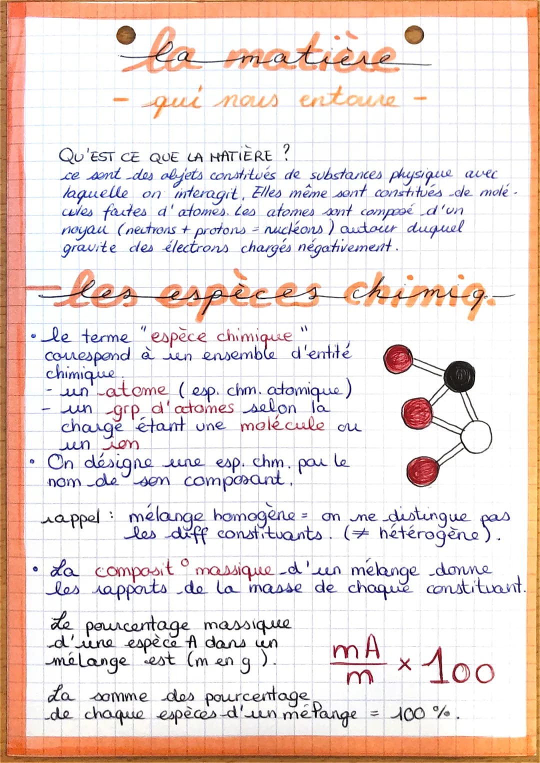 13
●
la matière
qui nous entoure
QU'EST CE QUE LA MATIÈRE ?
ce sont des objets constitués de substances physique avec
laquelle on interagit,