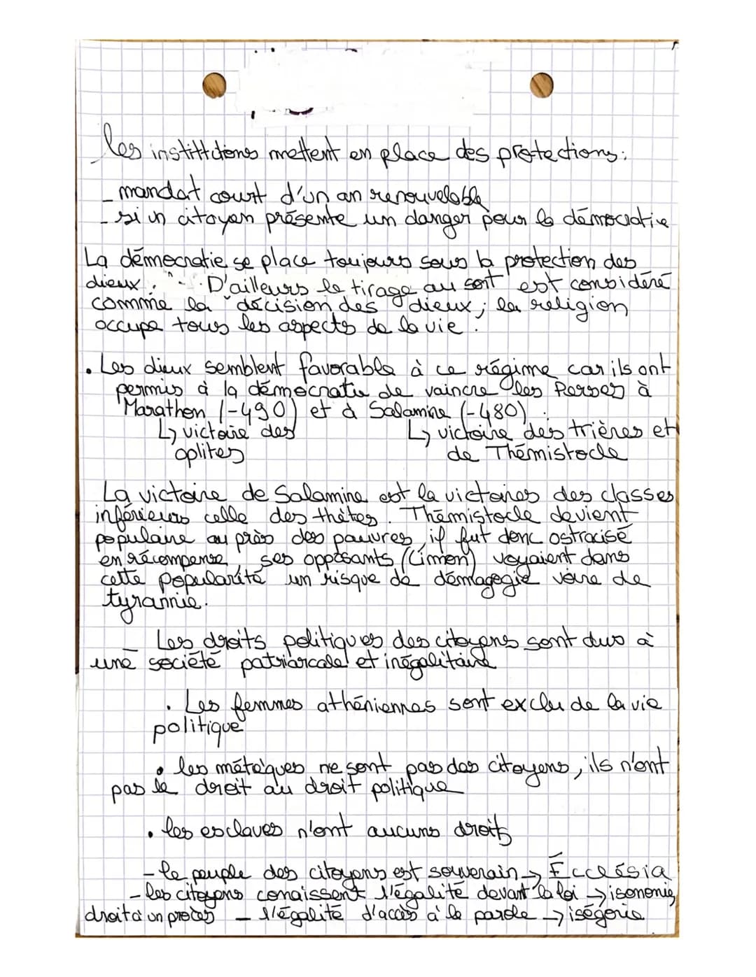 ● h g g s p
Theme 1: Comprendre un régime politique
to dommercratie.
le
On peut définir la démocratie comme le
pouvar du peuple, par le peup