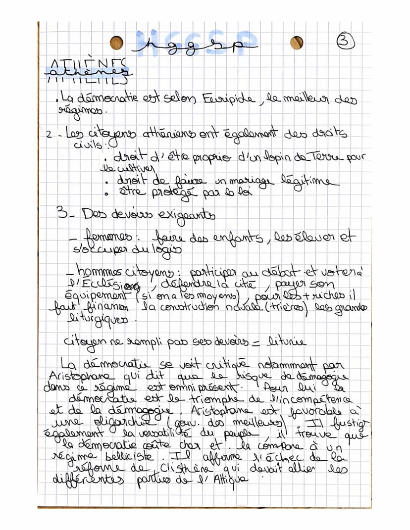 ● h g g s p
Theme 1: Comprendre un régime politique
to dommercratie.
le
On peut définir la démocratie comme le
pouvar du peuple, par le peup